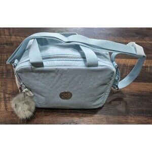 Kipling New Bridal Blue  Lunch Bag/monkey Keychain  Retails $64